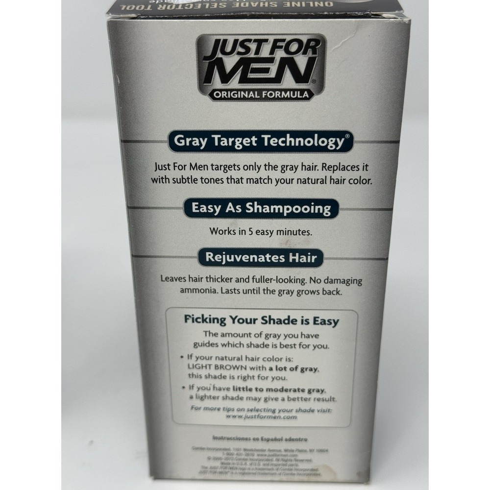 Just For Men Shampoo-In Hair Color, H-25 Light Brown, Gray Coverage (Pack of 2) - Picture 4 of 6